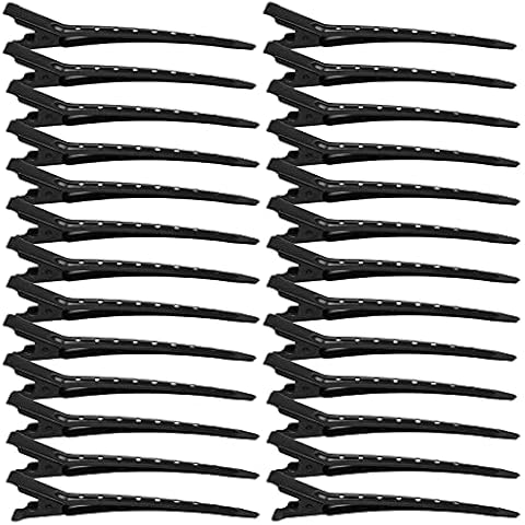 Zsanhua 26 Duck Bill Hair Clips, Stainless Steel Cover