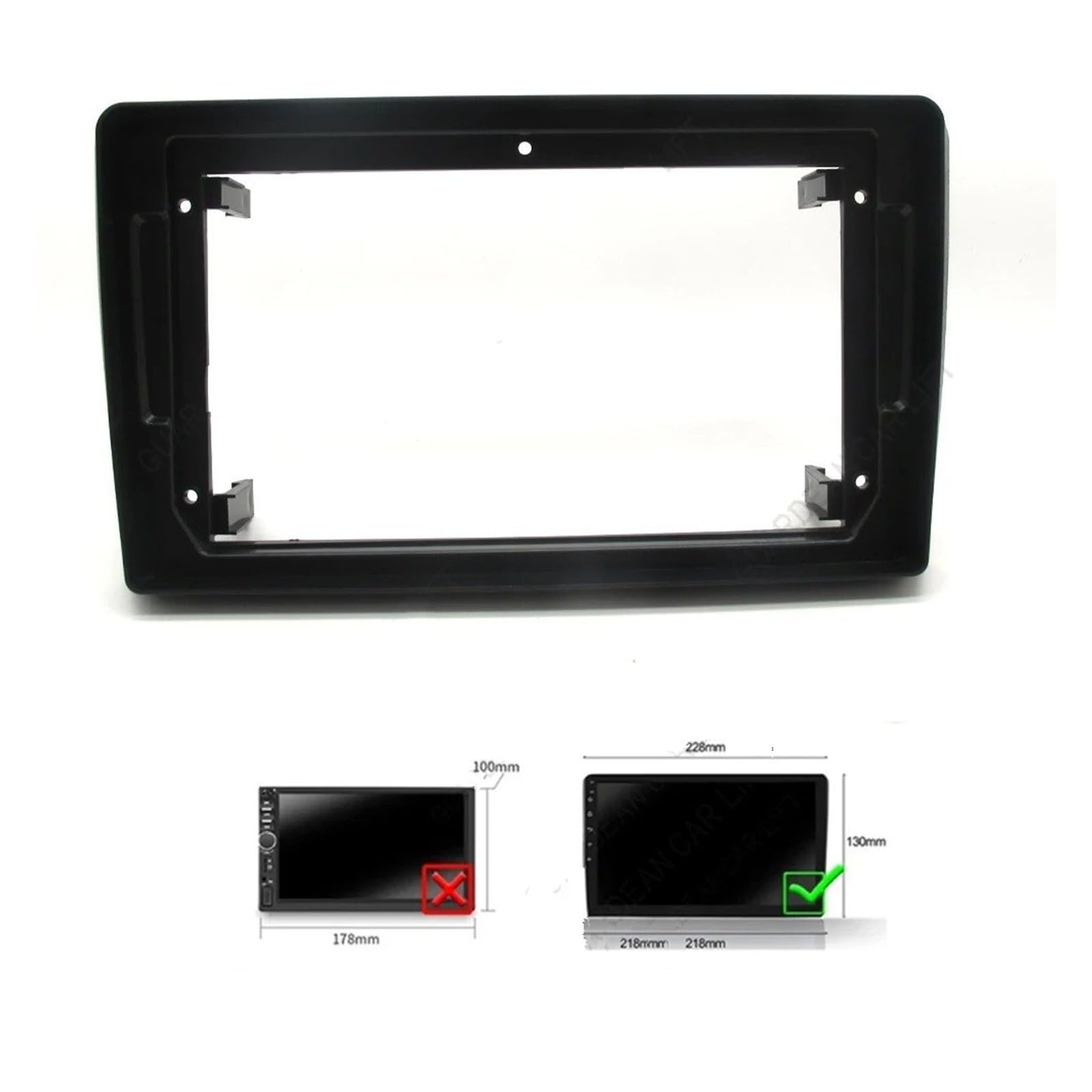 Mascherina Autoradio Cornice Stereo 9 Pollici per A3 2008-2012 Autoradio Fasce Android Stereo Frame Player 2 DIN unità di Testa Pannello Dash Trim con Cavo Canbus