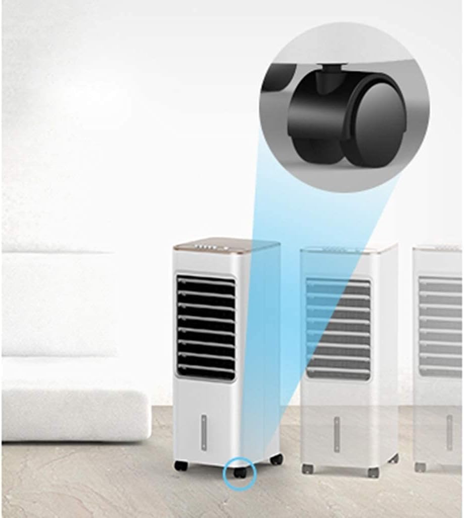 Air Coolers Evaporative Coolers Portable Misting Humidifier Evaporative Small Air Conditioner Fan and Bladeless Noiseless Fan for Office Dorm Room(Free Ice Tray)
