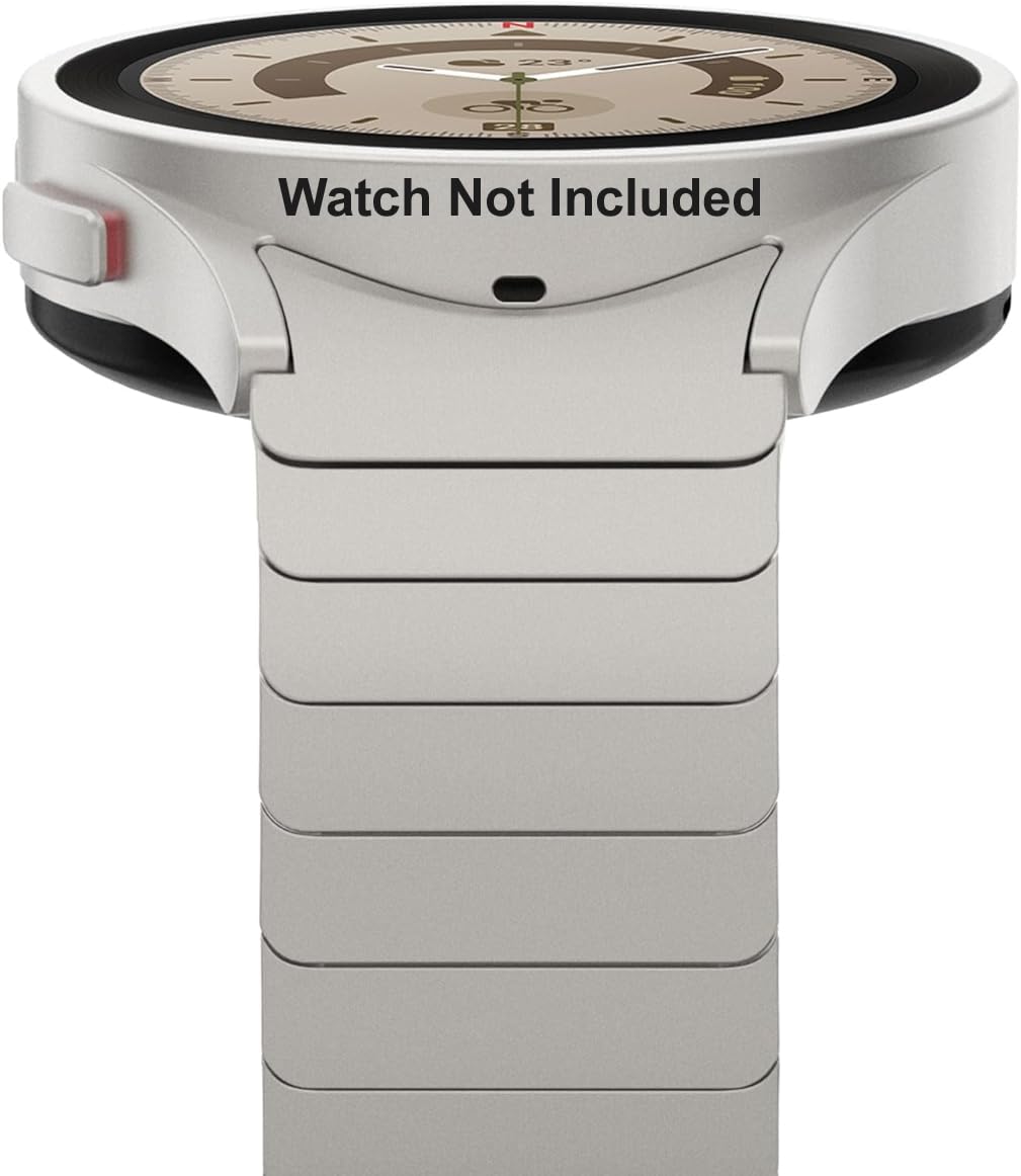 Zitel Band Compatible With Samsung Galaxy Watch 6 (40/44mm), Watch 6 Classic (43/47mm), Watch 5 Pro (45mm), Watch 5 (40/44mm) Stainless Steel No Gap Band-image-46