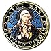 Aizics Mint St Mary Coin, Virgin Mary Catholic Challenge Coin, Religious Coin Collectibles, Copper Plated 38mm x 2mm