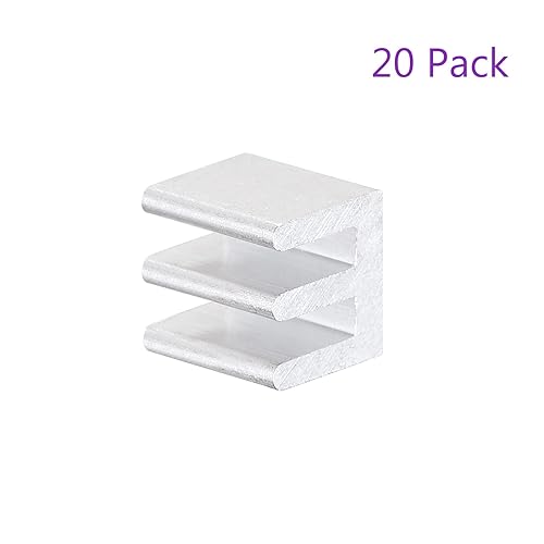 Miniatura 5 de DMiotech Paquete de 20 radiadores electrónicos de aleación de aluminio de 0.335x0.335x0.315 in con pasta térmica para MOS y chip IC
