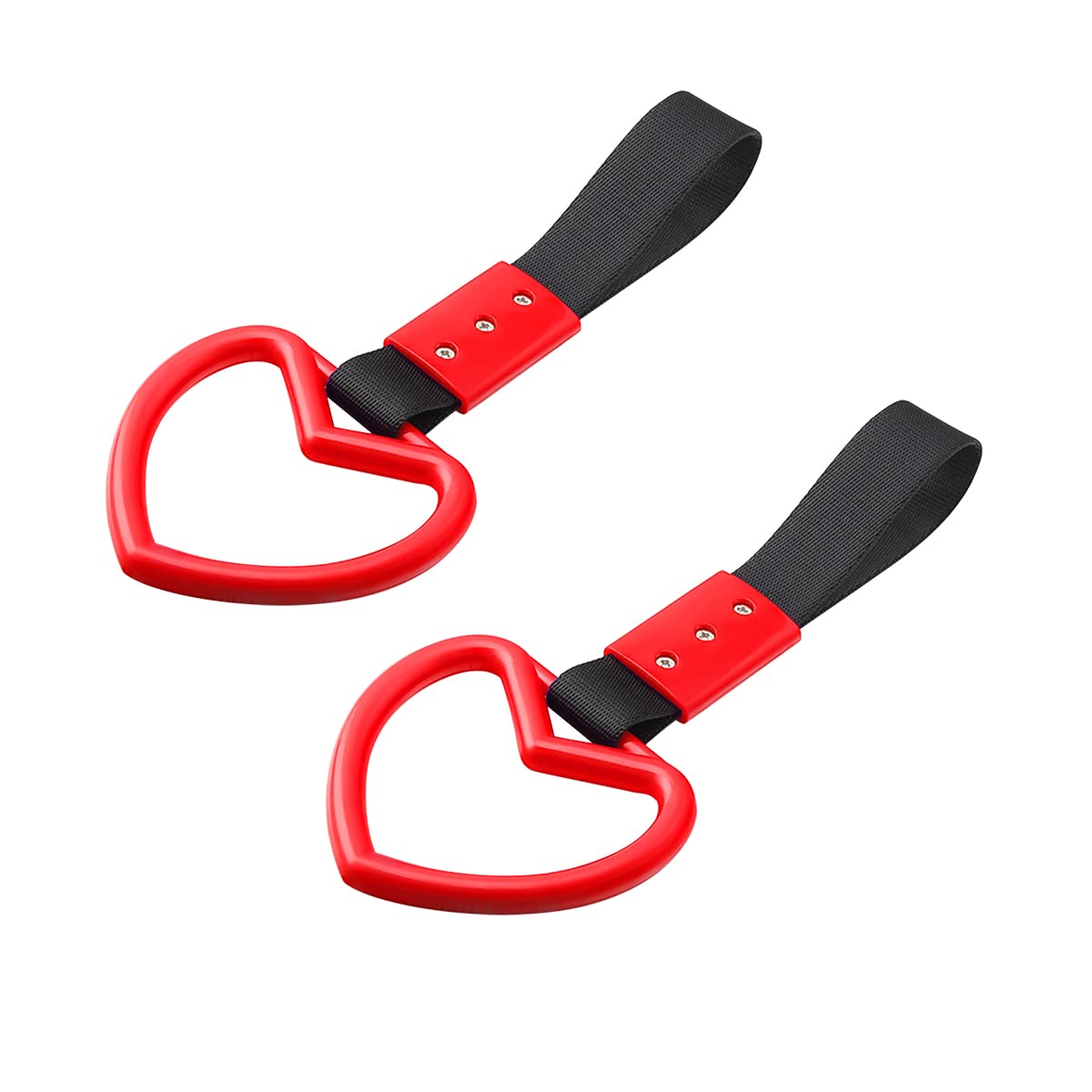 Amazon.com: 2PCS Tsurikawa Rings Heart-Shaped Car Hand Strap, Rear