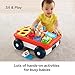 Fisher-Price Laugh & Learn Pull & Play Learning Wagon - German Edition, interactive toy wagon with shape blocks and learning content for baby and toddlers
