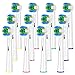 ITECHNIK Recambios Cepillo Compatible Oral B, Cabezal de Recambio Para Oral-B Cepillo de Dientes Eléctrico,Floss cabezales para cepillos (12 piezas)