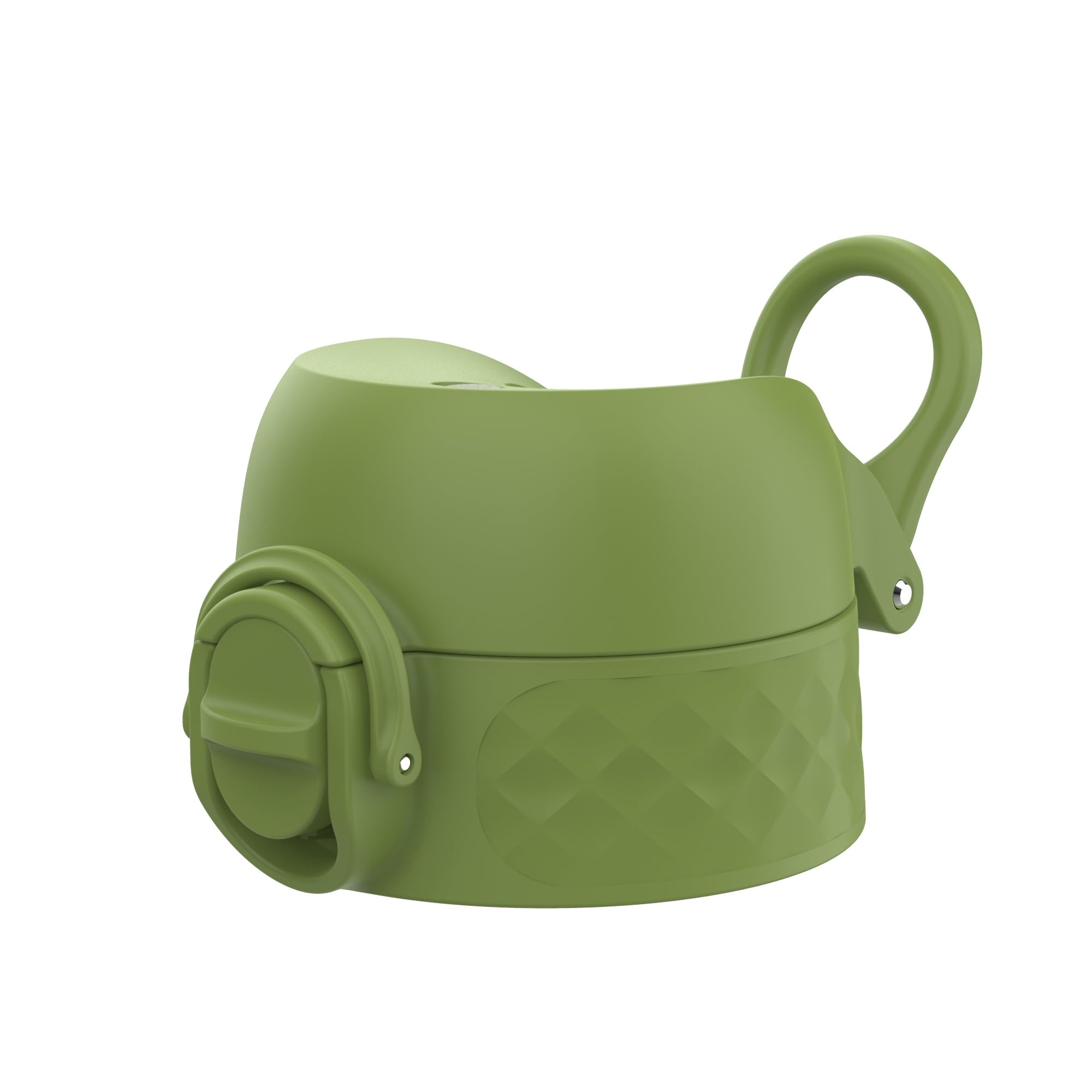 ION8 Leak Proof Replacement OneTouch 2.0 Water Bottle Lid, Leak Proof, Easy to Open, Secure Lock, Dishwasher Safe, BPA Free, Hygienic Flip Cover, Carry Handle, Easy Clean, Small, Khaki Green โ image 1