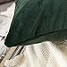 MIULEE Pack of 2 Velvet Soft Solid Decorative Square Throw Pillow Covers Christmas Cushion Case for Sofa Bedroom Couch, 20x20 Inch Army Green