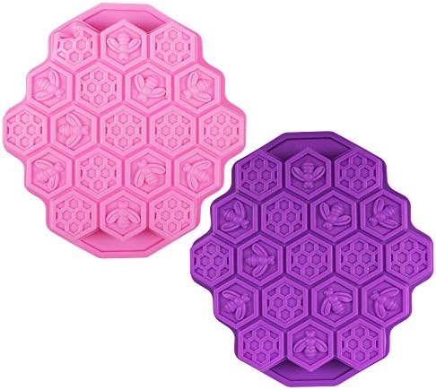 GMMGLT Honeycomb Cake Molds for Kids, Silicone Honey Comb Bees Soap Mold Cake Baking Moulds Pull-Apart Dessert Cake Pan Mold Release Easily Silicone