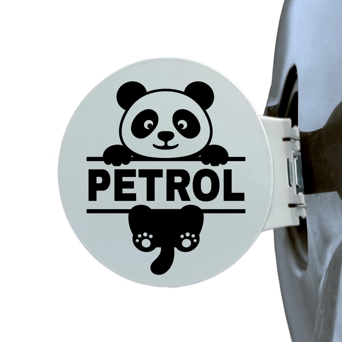Panda Petrol Sticker for Car – Waterproof Vinyl Fuel Tank Decal, Cute Cartoon Animal Petrol Cap Decoration, Durable & Easy to Apply (Black)-image-41