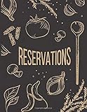 Reservations: Reservation Book For Restaurant | 2019 365 Day Guest Booking Diary | Hostess Table Log Journal | Black Tan