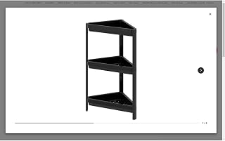 Ikea Vesken Raf Ünitesi, Siyah, 33X33X71 Cm