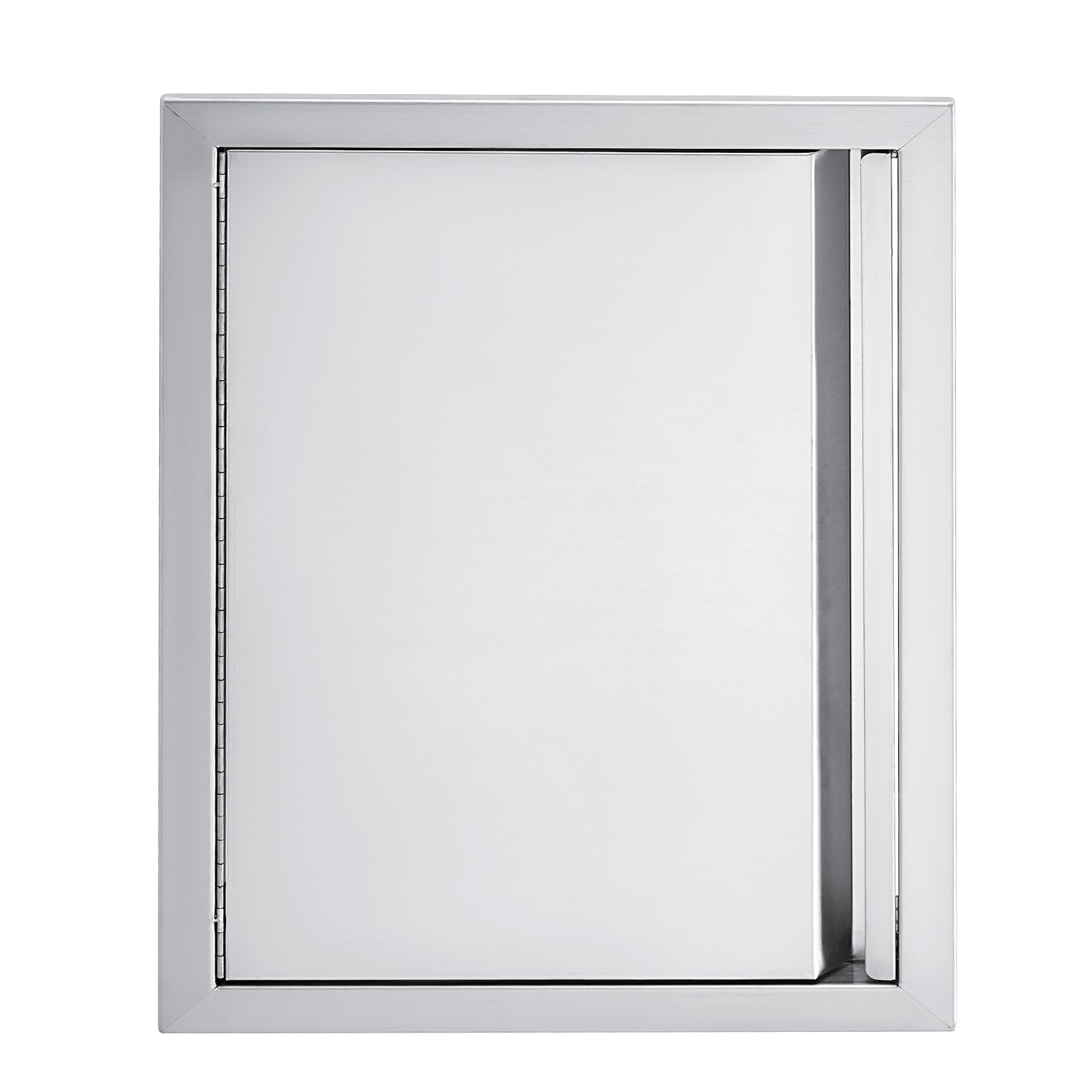 GarveeLife BBQ Access Door 17W x 24H Inch, Outdoor Kitchen Doors with Weatherproof 304 Stainless Steel Built in Single Access Doors for Outside Kitchen Commercial Grilling BBQ Island Barbeque Station