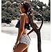 Lemef Falbala Bathing Suit High-Waisted Bikini Thin Shoulder Straps Swimsuit for Women