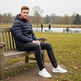 Calvin Klein Mens San Gabriel Padded Jacket - Charcoal/Burgundy - XL - Image 8