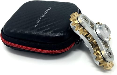 Miniatura 7 de FXCOOLCT Spinner de mano con 4 engranajes Fidget Spinner Anti Stress Toys Tri-Spinner Fidget Reductor de estrés Ansiedad Matar el tiempo Niños