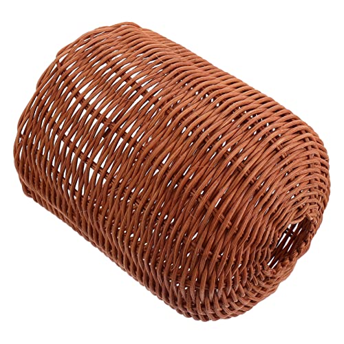 SOIMISS Funda Protectora para Gas Portátil de Ratán Trenzado Resistente y Funda Exterior para Cilindro de Gas para Camping al Aire