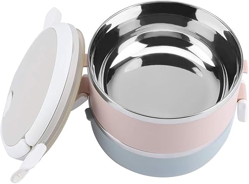 Lonchera térmica Bento, contenedor térmico con calor seguro, para lonchera para recipiente de alimentos (47.3fl oz en el segundo piso)