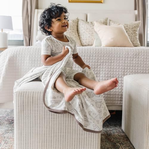 Image of Copper Pearl Jumbo 3-Layer Baby Blanket: Soft Baby Quilts for Boys and Girls | Breathable, Cozy, Toddler Blanket | Baby Quilt for Newborns | 46x46 Premium Polyester /Rayon | Gage