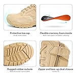 NORTIV 8 Men's Military Tactical Work Boots Hiking Motorcycle Combat Boots Response - Image 3