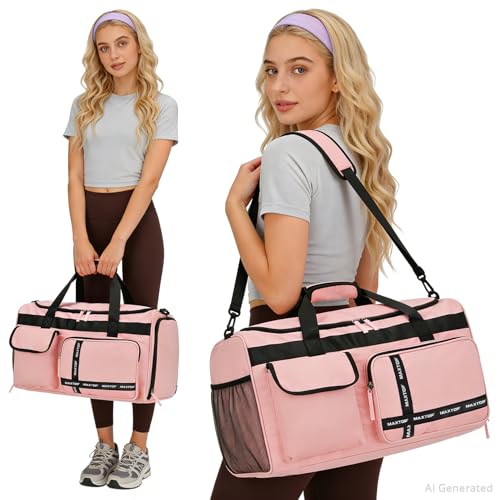 MAXTOP Gym Bag with Shoe and Wet Pocket
