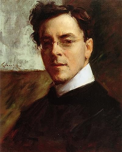 Affiche impression d'art portrait de William Merritt sur toile 60x90cm
