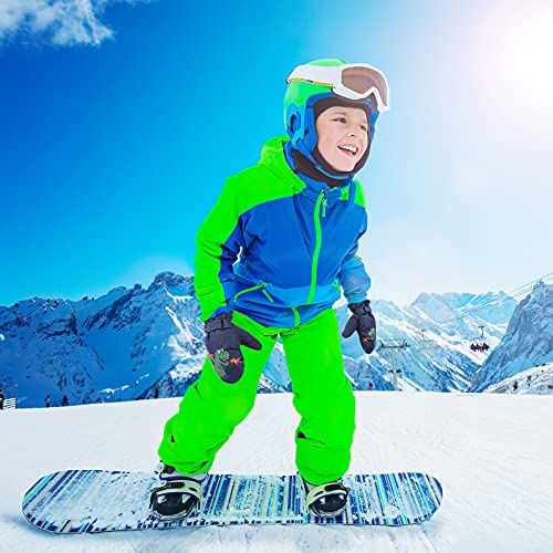 QKURT Guanti da sci per Bambini, Guanti da neve Invernali Antivento per Bambini Guanti Caldi da Bambina per Bambini da 2 a 5 Anni Slittino Snowboard Pattinaggio Ciclismo Corsa e Attività all'aperto - Image 8