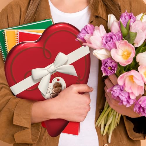 DOVE Assorted Valentine's Day Dark Chocolate and Milk Chocolate Truffles, Valentines Chocolate Candy Chocolates including Peanut Butter and Caramel Candies, 8.55 oz Heart Tin - image 5