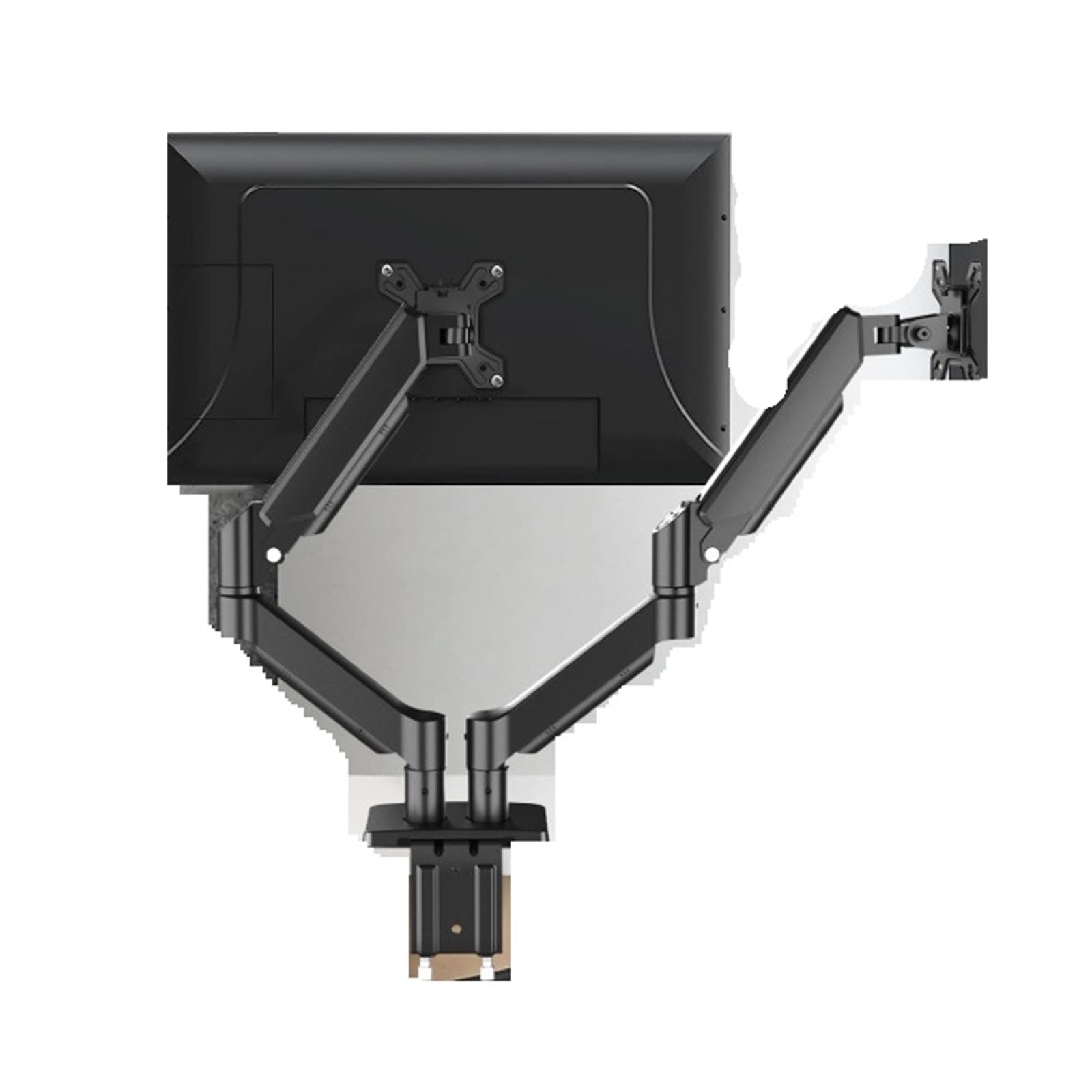 Ikpgbzxm Obsidianblackdoublearme350-2 Rotatable And Height-Adjustable Monitor Stand, No Drilling Required(Obsidianblackdoublearme350-2)
