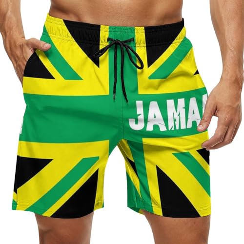 Zakqeik Men's Summer Missouri State Flag Swim Trunks Quick Dry Surf Boardshorts Bathing Suit Shorts with Pockets