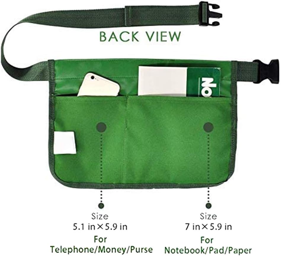Gardening Tool Belt Bag, Adjustable Oxford Cloth Garden Apron Handy Organizer Tool Pouch with 7 Pockets for Indoor and Outdoor