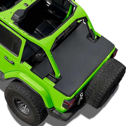 Coverspec Tonneau Cover Compatible with Jeep Wrangler JL Cargo Trunk Cover Tailgate Back Toncover for JLU Unlimited 4 Door 2018-Current Black