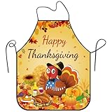 Chinyuti Funny Holiday Cooking Aprons for Men Women, Adjustable Kitchen Baking Grilling Aprons for Party Supplies