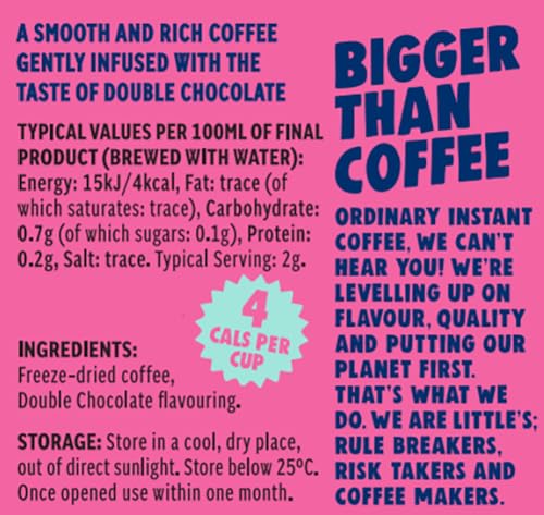 Little’s Café Instantáneo Saborizado The Sweet Set – Doble Chocolate, Caramelo Cremoso, Vainilla Francesa – Sin Azúcar Añadida, Café Instantáneo Liofilizado, 3 frascos de 1.76 oz, Total 42 porciones miniatura 5