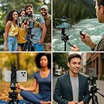 KobraTech iPhone Tripod Mount Adapter - Fits Any Smartphone - Includes Bluetooth Remote Shutter - UniMount 360 Universal Phone Holder for Tripod - Image 3