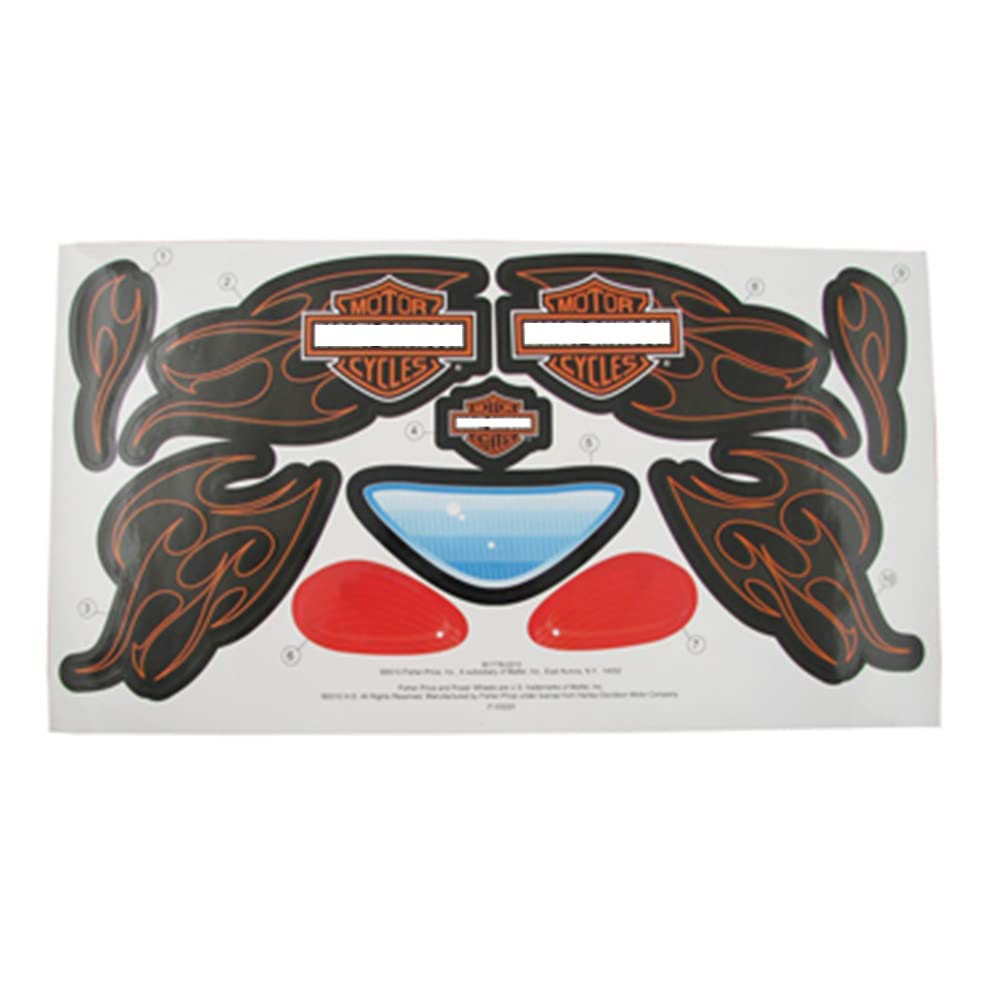 MattelReplacement Part for Fisher-Price Tough Trike for Toddlers - W1778 ~ Inspired by Harley-Davidson Motorcycles ~ Replacement Label Sheet