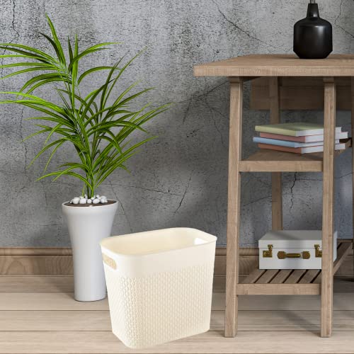 QPB-Plastic-Small-Trash-Can-Wastebasket-Slim-Garbage-Can-with-Built-in-Handles-Narrow-Trash-Bin-for-Bathroom-Laundry-Home-OfficeCream