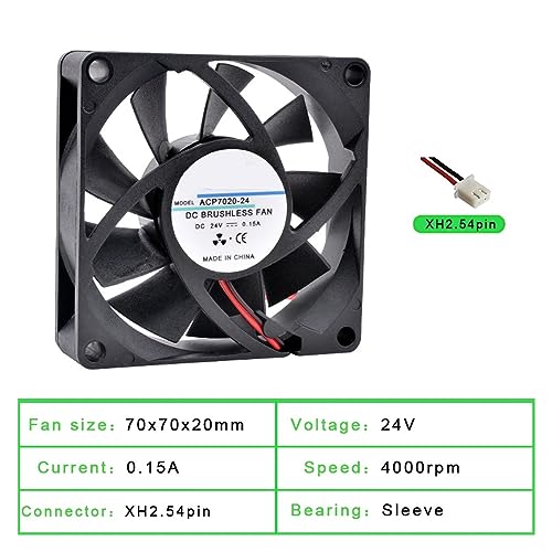 Ventilateur boîtier 70mm 24V pour refroidir vos projets d'impression 3D et tech