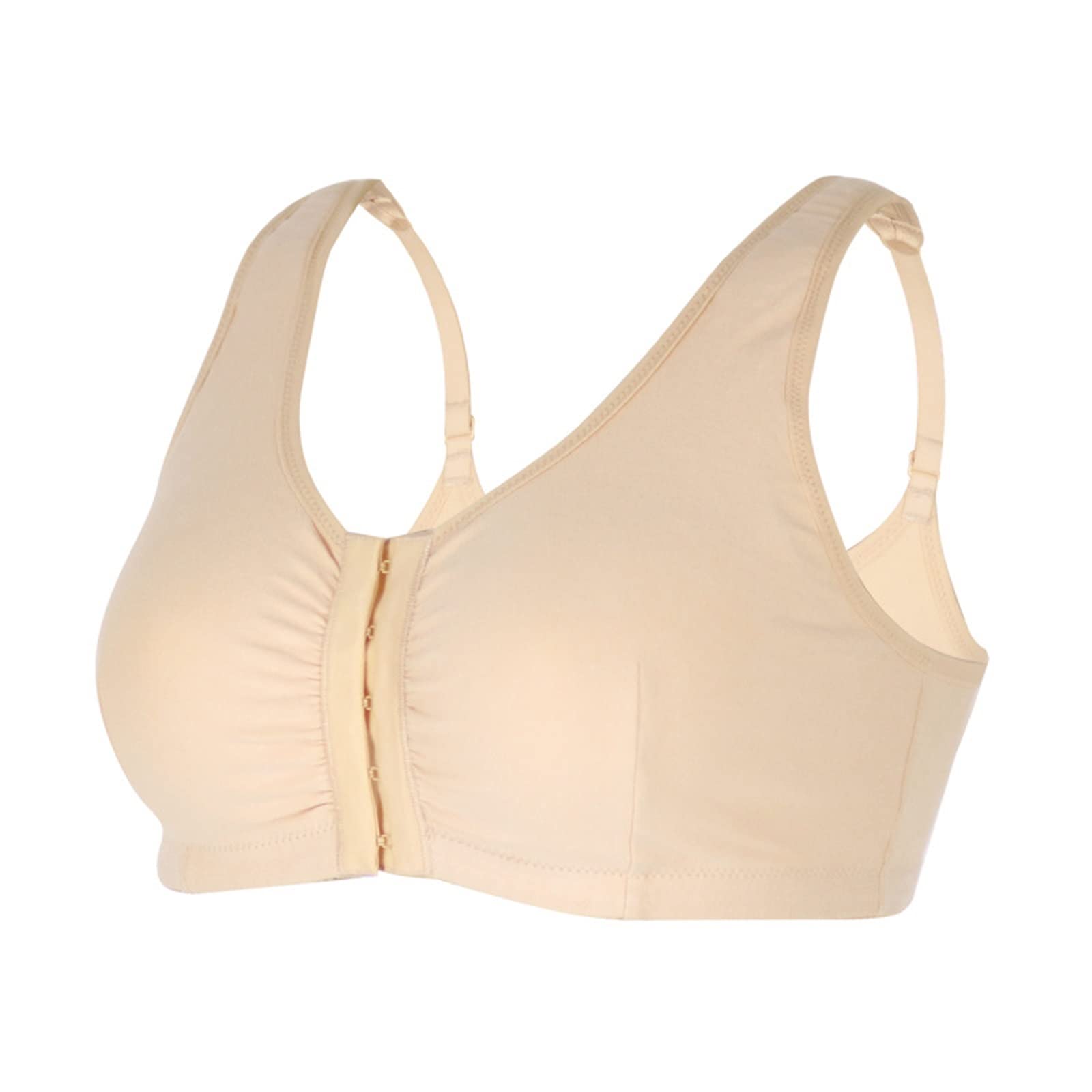 TOSOFT Soutien-gorge de mastectomie en coton pour femme, soutien-gorge de sport post-chirurgical, soutien-gorge à poches pour tous les jours, sous-vêtements