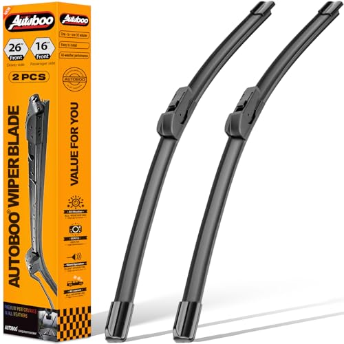 AUTOBOO 26+16 Windshield Wipers Replacement for Chevy Trax 2024 2025 2026-Original Factory Quality (Pack of 2)