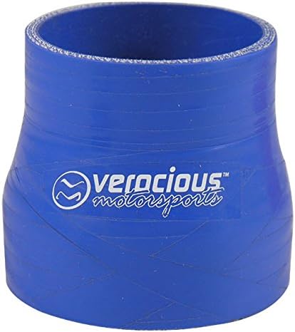Redutor de Mangueira de Silicone Verocious BOOST PROOF 4 Camadas, 2" x 3" de diâmetro interno x 7,62 cm de comprimento – Azul