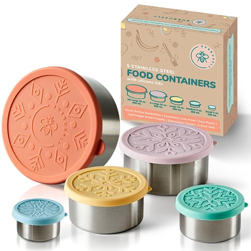 2. A Set of Stainless Steel Food Storage Containers