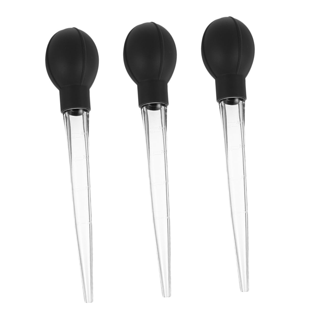 3 Goteros Grandes con Escala para Hornear, Pipetas Cuentagotas de Plástico Resistentes para Transferencia Precisa de Líquidos en Cocina y Repostería, Herramienta Multiusos