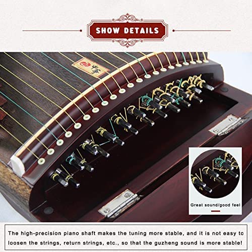 Guzheng, cytra mały Guzheng przenośny Mini początkujący początkujący początkujący praktyka dla dzieci gra na 21 strunach, 95cm