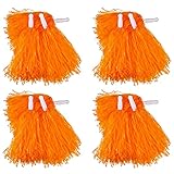 PUZINE 12 Pack Cheerleading Pom Poms Sports Dance Cheer Plastic Pom Pom for Sports Team Spirit Cheering