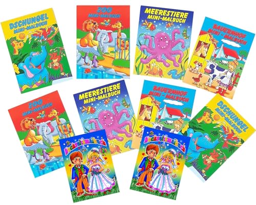 Libetui Set 10 Malbücher für Kinder Mini Malbuch Malheft Restaurant...