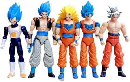 6.7inch Goku Action Figures-5 Pcs DBZ Theme Toy, Dragon Ball Figures Movie Version Dragon Ball Action Figures with Multiple Accessories Dragon Ball Z Toys…