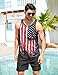 American Flag Shirt Tank Tops for Men Guy Funny Patriotic Graphic Tees Mens Sleeveless Workout Shirt Teen Boy Sleeveless Camping Shirt, Black
