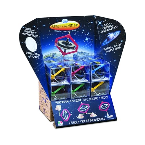 NAVIR 6010ECB Gyroskopkreisel Space Wonder, inklusive Schnur zur Bedienung, für Kinder ab 6 Jahren