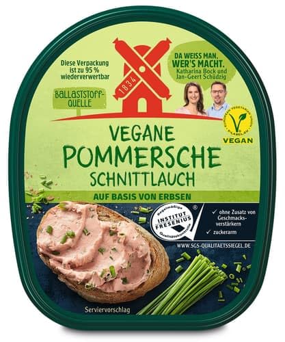 Rügenwalder Mühle Vegane Pommersche Schnittlauch 125 g