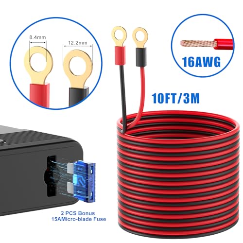 Image of 12V 24V Car Charger Socket Splitter with 10FT /3M Cable, 3 Cigarette Lighter Socket Multi 4 Port Adapter Plug with LED Display Master Switch Independent Switch,12 Volt Power Outlet with Eyelet Terminal
